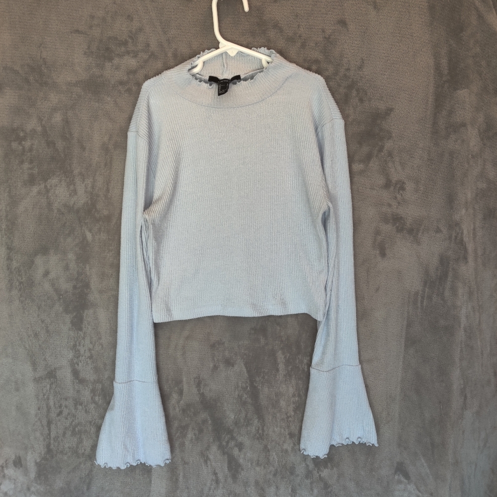 Used Sz L Forever 21 Turtleneck Cropped Sweater